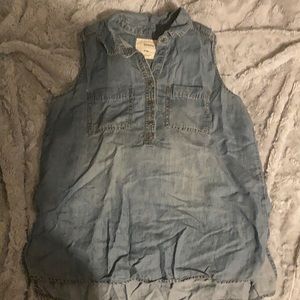 Denim T-shirt tank